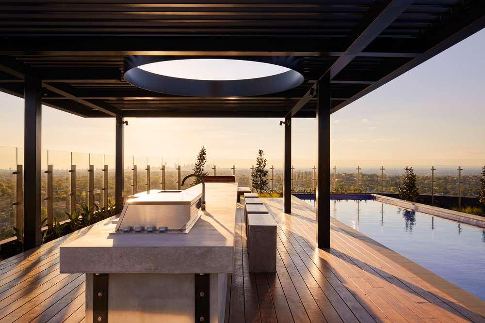 Art Series - The Chen Box Hill Servizi foto Skyline Residences rooftop pool